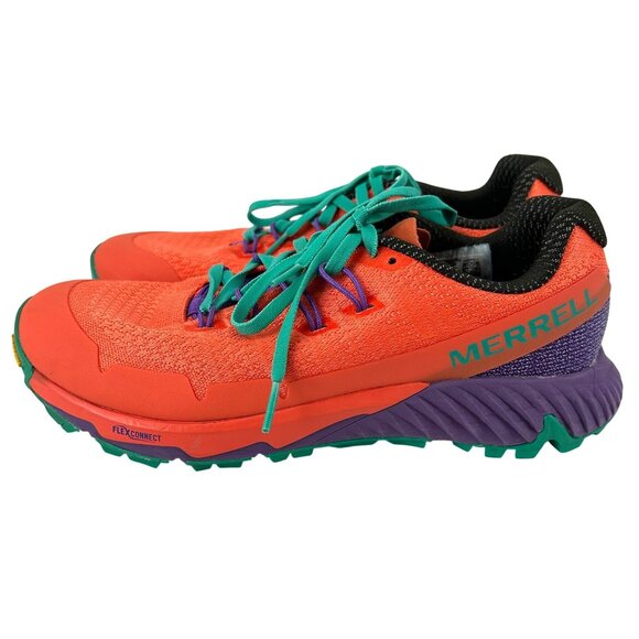 Merrell Womens Sz 8 Agility Peak Flex 3  Vibram Trail Running Shoes Colorful - Picture 7 of 12